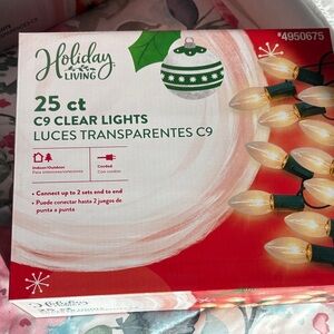 Holiday Living C9 Clear String Lights - 25 Count